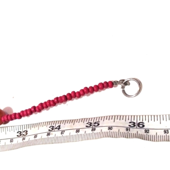 VINTAGE MULTICOLORED & MULTIBEADED LARGE STONES, BLOWN GLASS 36" NECKLACE - Picture 12 of 13